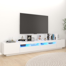 vidaXL fehér TV-szekrény LED-lámpákkal 260 x 35 x 40 cm bútor