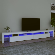vidaXL fehér TV-szekrény LED-lámpákkal 290x36,5x40 cm bútor