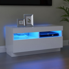 vidaXL fehér TV-szekrény LED-lámpákkal 80 x 35 x 40 cm bútor
