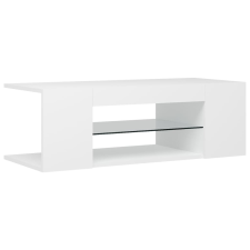 vidaXL fehér TV-szekrény LED-lámpákkal 90 x 39 x 30 cm (804238) bútor