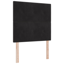 vidaXL Fejtámla Gombos Tűzéssel Fekete 100 cm Bársony (3337817) ágy és ágykellék