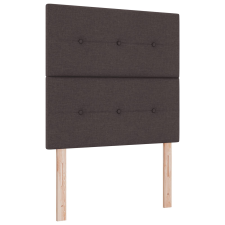 vidaXL Fejtámla Gombos Tűzésű Sötétbarna 80 cm Szövet (3337785) ágy és ágykellék