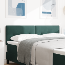 vidaXL Fejtámla Gombos Zöld 140 cm Bársony ágy és ágykellék