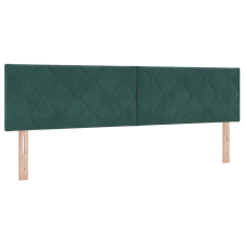 vidaXL Fejtámla Gyémánt Blokk Design Sötét Zöld 180 cm Bársony (42007277) ágy és ágykellék
