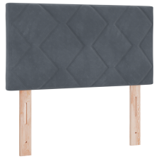 vidaXL Fejtámla Gyémánt Blokkok Design Sötét Szürke 80 cm Bársony (42007210) ágy és ágykellék