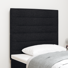 vidaXL Fejtámla vonalak dizájn Fekete 80 cm Szövet ágy és ágykellék