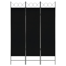 vidaXL fekete 3-paneles paraván 120 x 180 cm bútor