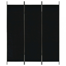 vidaXL Fekete 3 paneles paraván 150 x 180 cm bútor