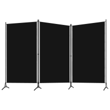 vidaXL fekete 3 paneles paraván 260 x 180 cm  (320734) bútor