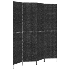 vidaXL fekete 4 paneles vízijácint térelválasztó 163x180 cm (355196) bútor