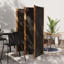vidaXL fekete 5 paneles térelválasztó 350x180 cm bútor