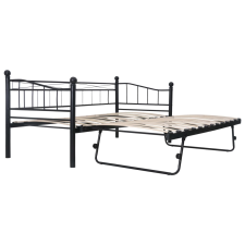 vidaXL fekete acél ágykeret 180 x 200 / 90 x 200 cm (285307) ágy és ágykellék