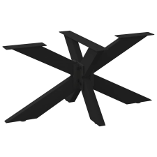 vidaXL fekete acél dohányzóasztal lábak pók alakú 98x58x(42-43) cm bútor