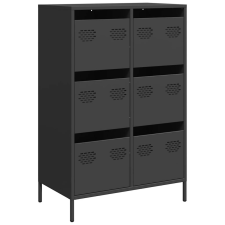 vidaXL fekete acél magasszekrény 68 x 39 x 101,5 cm (851220) bútor