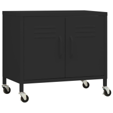 vidaXL fekete acél tárolószekrény 60 x 35 x 56 cm (336268) bútor