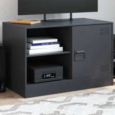 vidaXL fekete acél TV-szekrény 67 x 39 x 44 cm bútor