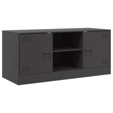 vidaXL fekete acél TV-szekrény 99 x 39 x 44 cm bútor