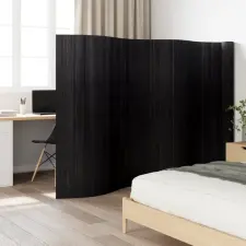 vidaXL fekete bambusz térelválasztó 165 x 800 cm bútor