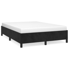 vidaXL fekete bársony ágykeret 140 x 190 cm (347320) ágy és ágykellék