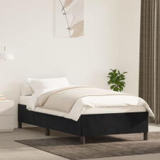 vidaXL fekete bársony ágykeret 90 x 200 cm ágy és ágykellék