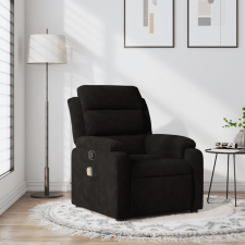 vidaXL fekete bársony dönthető masszázsfotel masszázsfotel