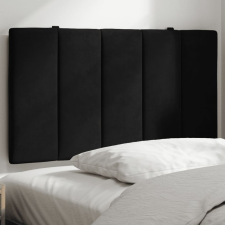 vidaXL fekete bársony fejtámla párna 80 cm ágy és ágykellék
