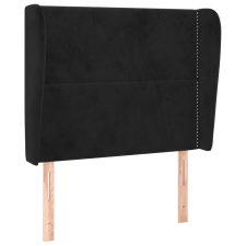 vidaXL fekete bársony fejtámla szárnyakkal 103 x 23 x 118/128 cm (3117860) ágy és ágykellék