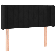 vidaXL fekete bársony fejtámla szárnyakkal 103x16x78/88 cm (3119050) ágy és ágykellék