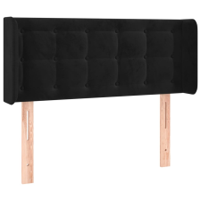 vidaXL fekete bársony fejtámla szárnyakkal 103x16x78/88 cm (3119246) ágy és ágykellék