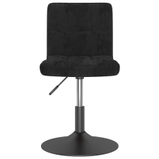 vidaXL fekete bársony forgó étkezőszék (3087500) bútor