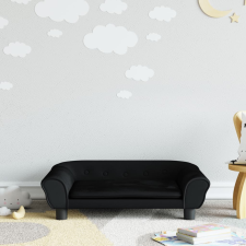 vidaXL fekete bársony gyerekkanapé 70 x 45 x 26 cm gyermekbútor