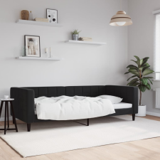 vidaXL fekete bársony kanapéágy 90 x 190 cm bútor