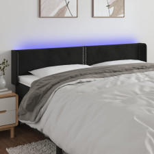 vidaXL fekete bársony LED-es fejtámla 183 x 16 x 78/88 cm ágy és ágykellék