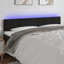 vidaXL fekete bársony LED-es fejtámla 200x5x78/88 cm ágy és ágykellék