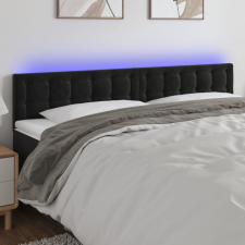 vidaXL fekete bársony LED-es fejtámla 200x5x78/88 cm ágy és ágykellék
