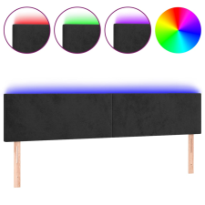 vidaXL fekete bársony LED-es fejtámla 200x5x78/88 cm (3121400) ágy és ágykellék
