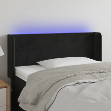 vidaXL fekete bársony LED-es fejtámla 93 x 16 x 78/88 cm ágy és ágykellék