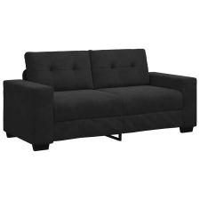 vidaXL fekete bársony loveseat kanapé 140 cm (4105127) bútor