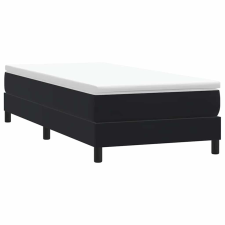 vidaXL fekete bársony rugós ágy matrac nélkül 90x210 cm ágy és ágykellék