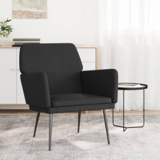 vidaXL fekete bársonyfotel 62x79x79 cm bútor