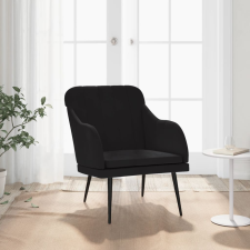 vidaXL fekete bársonyfotel 63 x 76 x 80 cm bútor