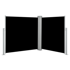 vidaXL fekete behúzható oldalsó napellenző 100 x 600 cm kerti bútor