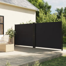 vidaXL fekete behúzható oldalsó napellenző 160 x 1000 cm kerti bútor
