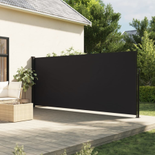 vidaXL fekete behúzható oldalsó napellenző 180 x 500 cm kerti bútor