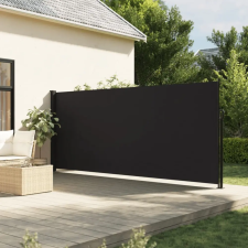vidaXL fekete behúzható oldalsó napellenző 180 x 600 cm kerti bútor