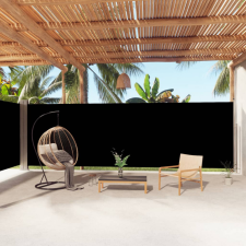 vidaXL fekete behúzható oldalsó napellenző 200 x 1000 cm kerti bútor