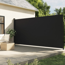 vidaXL Fekete behúzható oldalsó napellenző 200 x 300 cm kerti bútor