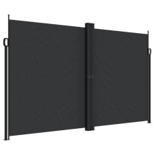 vidaXL fekete behúzható oldalsó napellenző 200 x 600 cm (4004654) kerti bútor