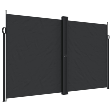 vidaXL fekete behúzható oldalsó napellenző 200 x 600 cm (4004849) kerti bútor