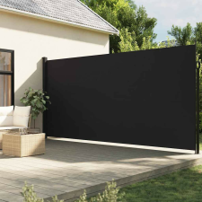 vidaXL fekete behúzható oldalsó napellenző 220 x 500 cm kerti bútor